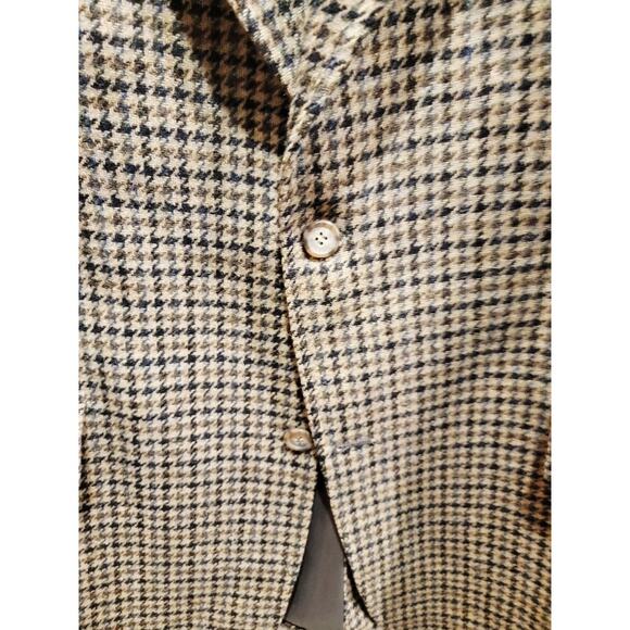Brooks Brothers Plaid Blazer Brown Check Sportcoat Men's Sz 46 Long Brown - Picture 5 of 13